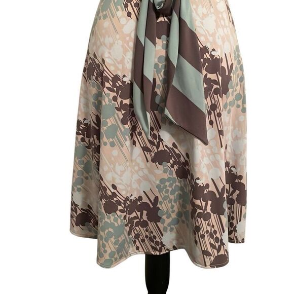 BCBG MaxAzria Gray Blue Faux Wrap Dress - Size 00 - Picture 7 of 10